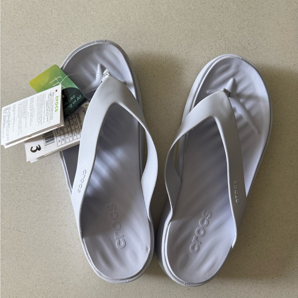 CROCS Gray Sandals Minimalist Design